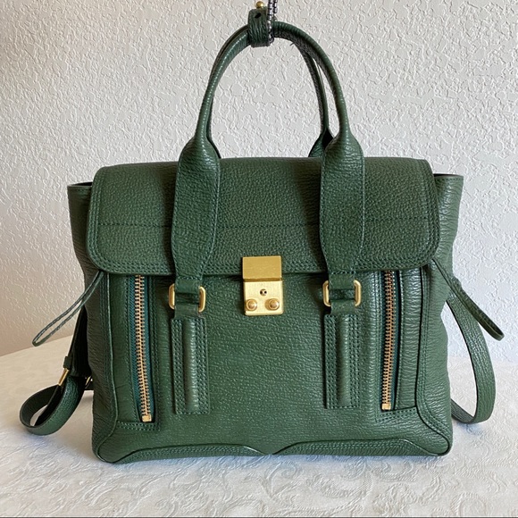 3.1 Phillip Lim Handbags - 3.1 PHILLIP LIM Mediums Pashli leather tote dark green